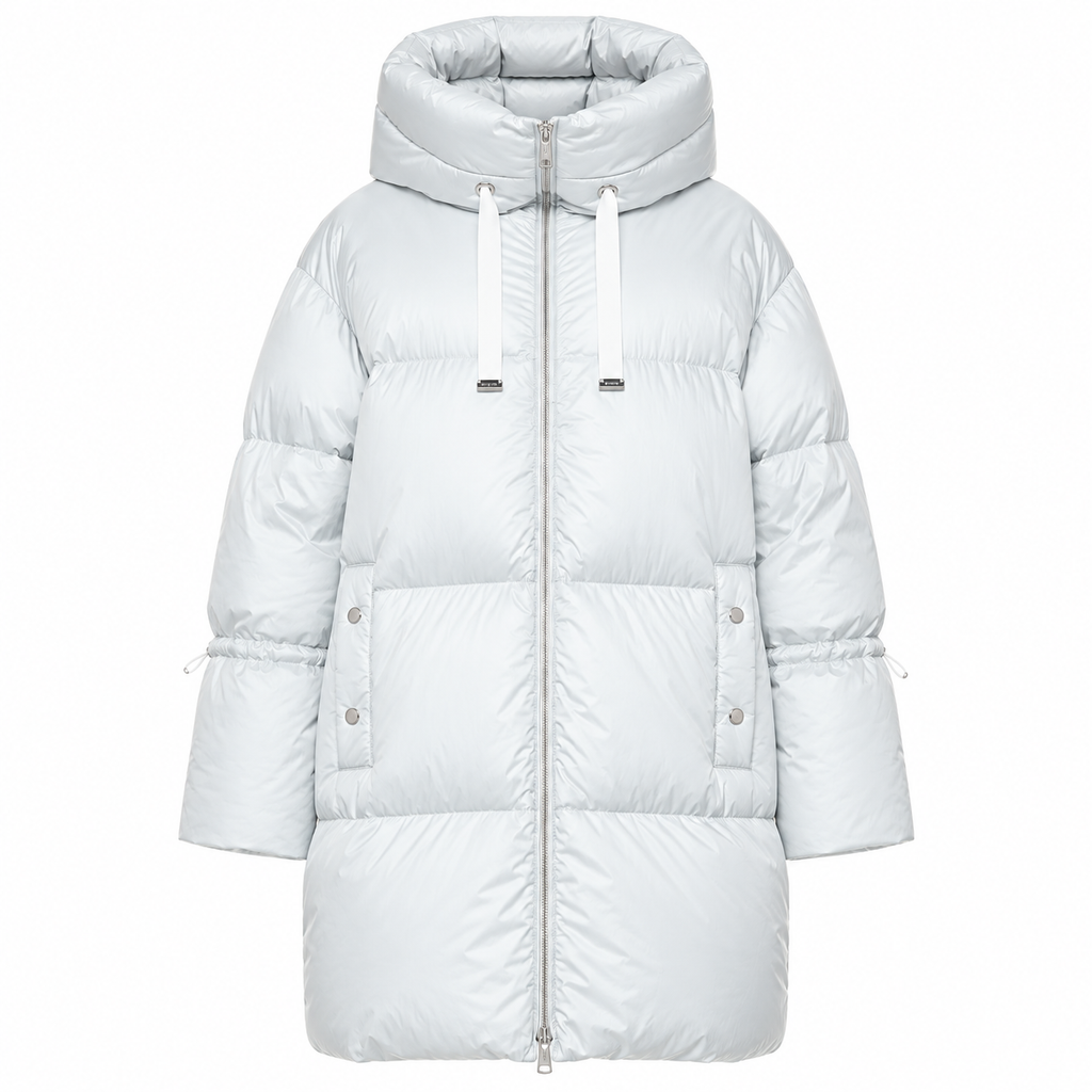 moorer Woman Jacket Long Justine White