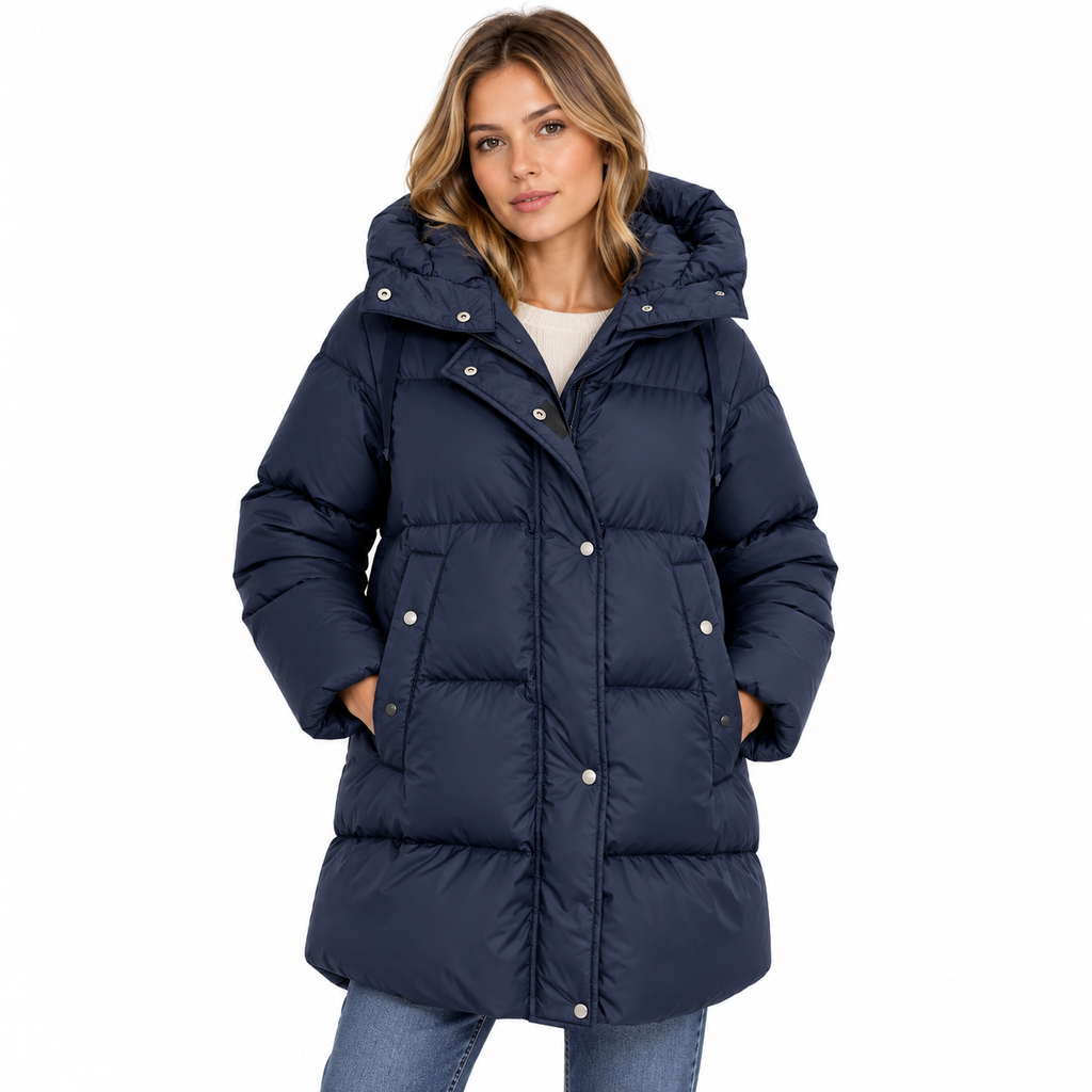 Moorer Woman Giubbbotto Long Nairobi Jackets Blue