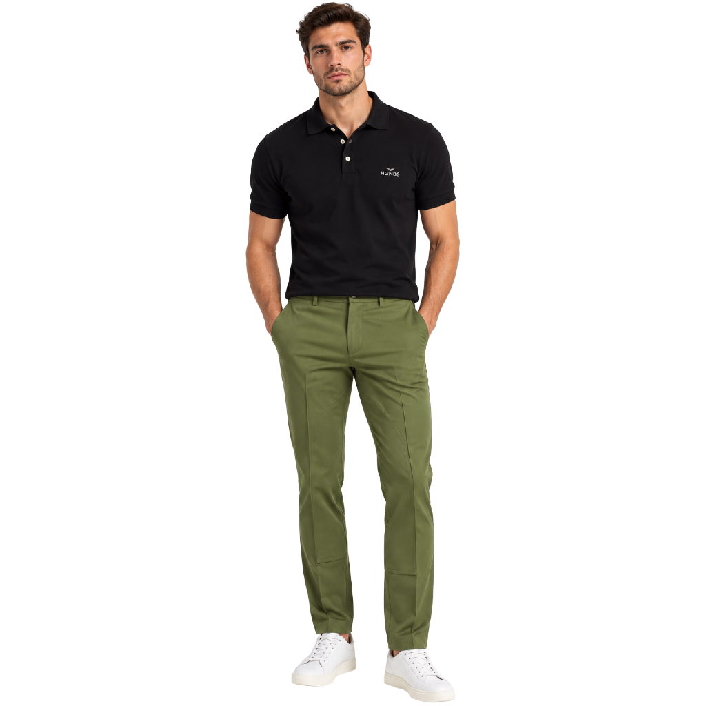 hogan Man Trousers Wool Green