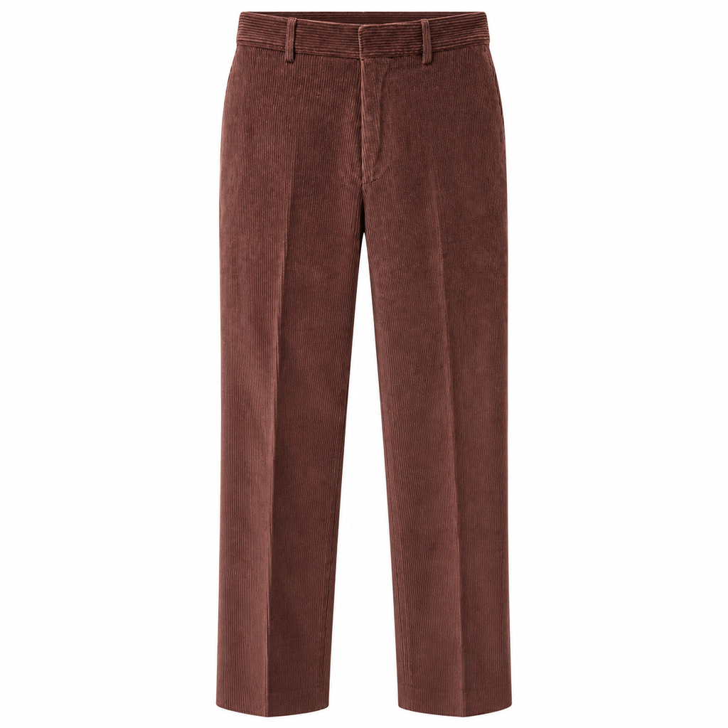 hogan Man Trousers Velvet Coste Brown