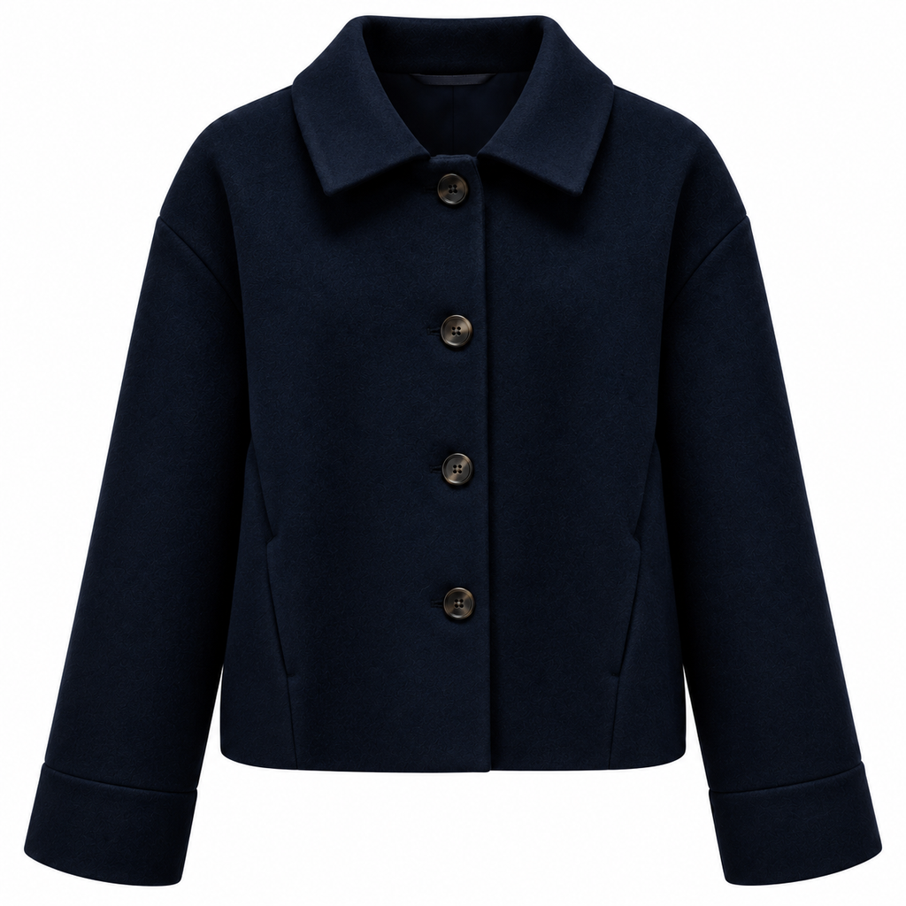 Loro Piana Fabric Woman Coat Short Blue