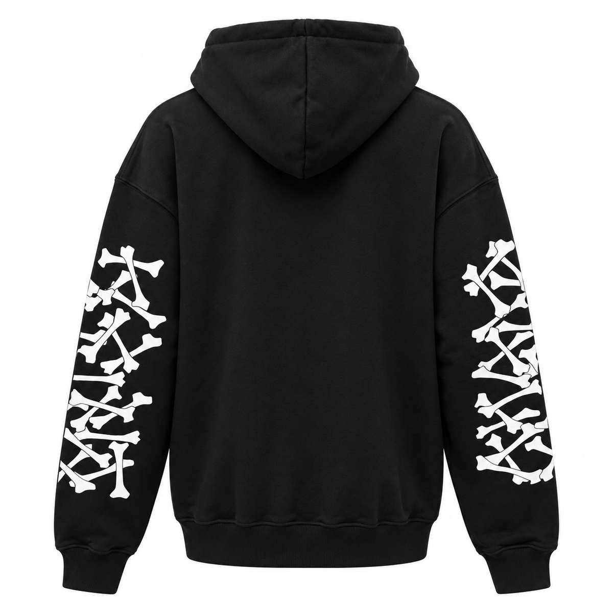 Amiri Man Sweatshirt Bones Stacked Black