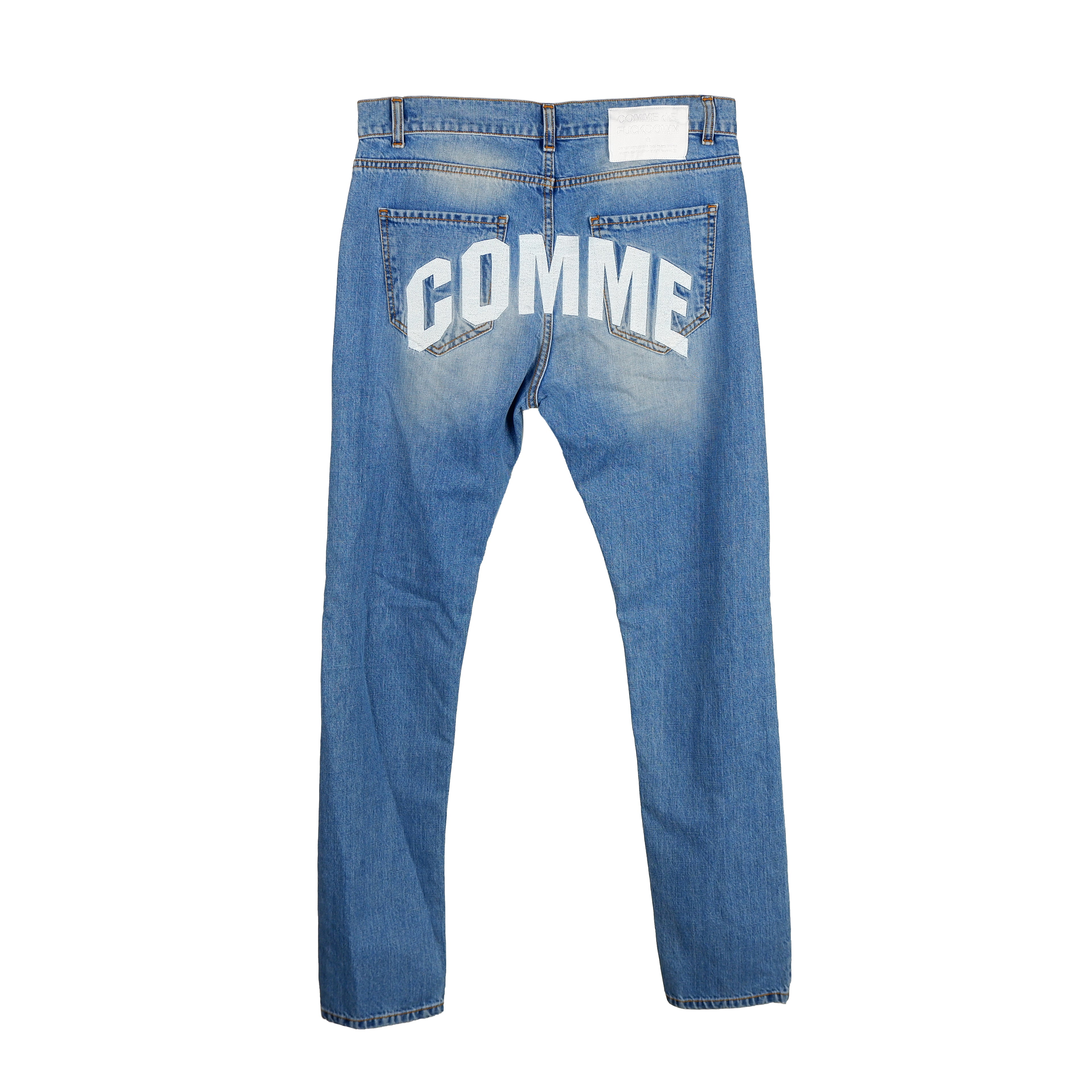Comme Des Fuckdown Man Blue Jeans
