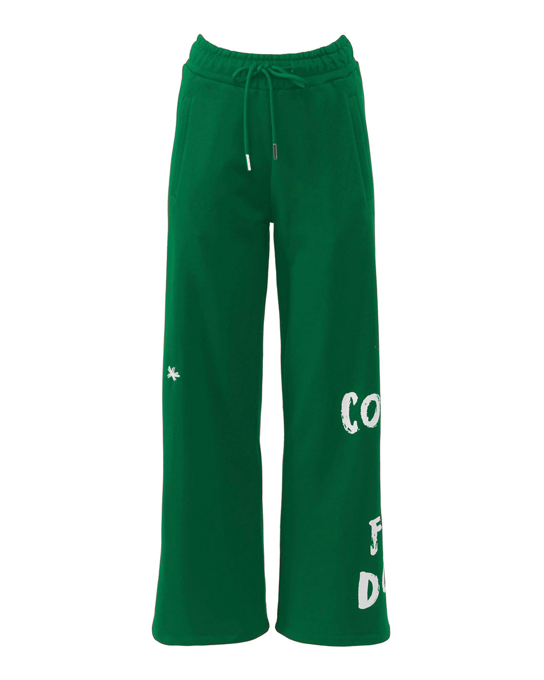 Comme Des Fuckdown Woman Green Trousers