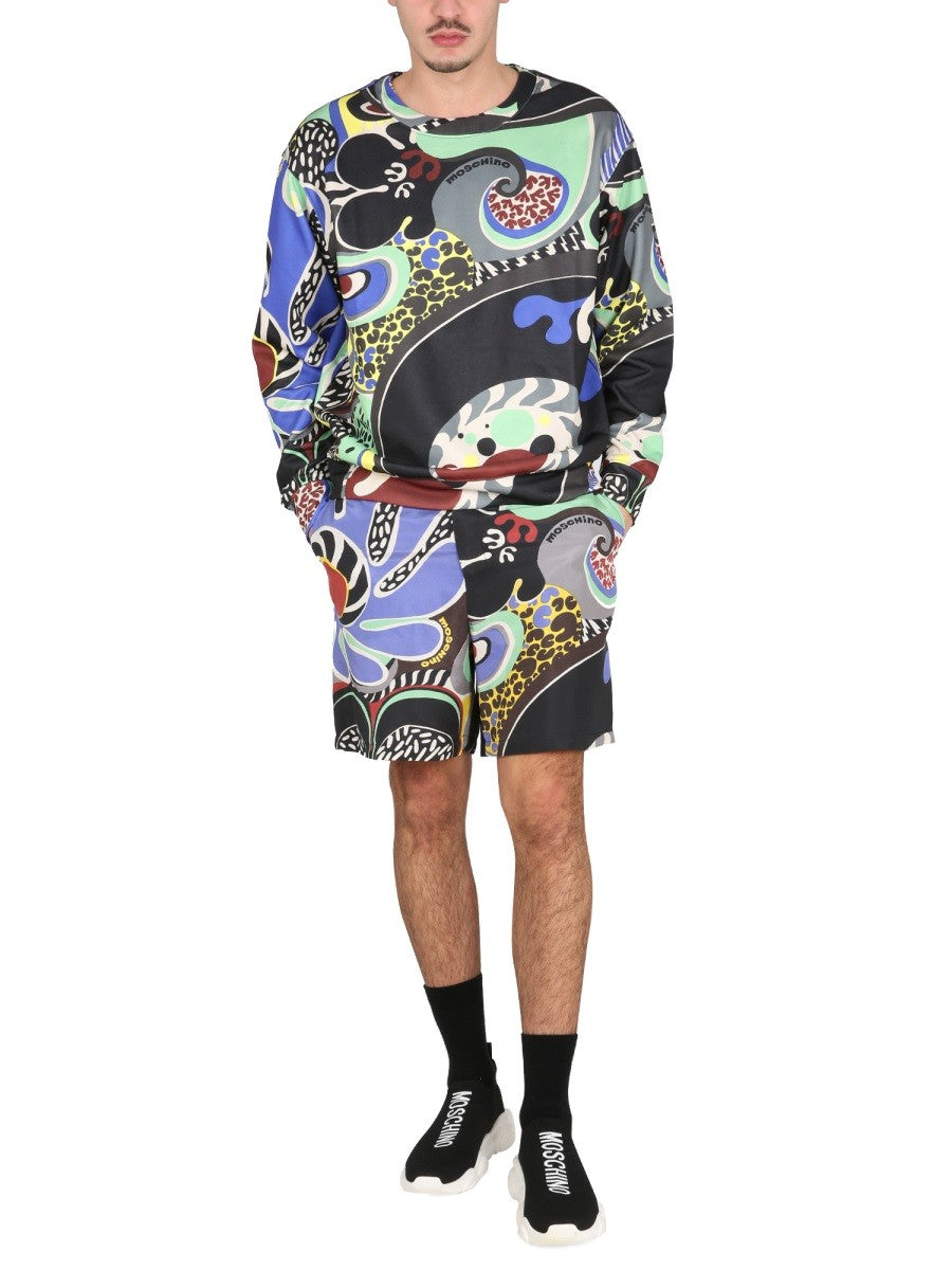 Moschino PSYCHEDELIC PRINT SWEATSHIRT