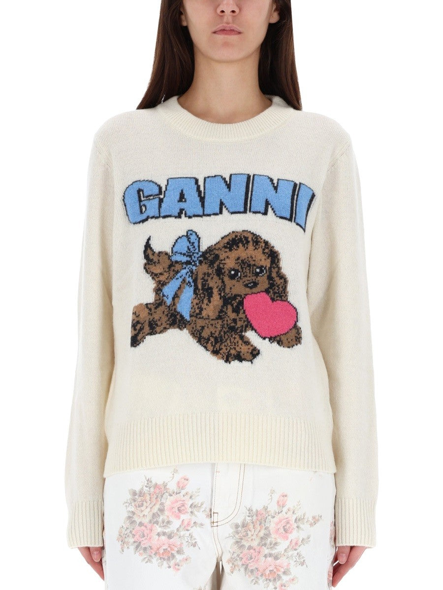 GANNI "PUPPY" SHIRT