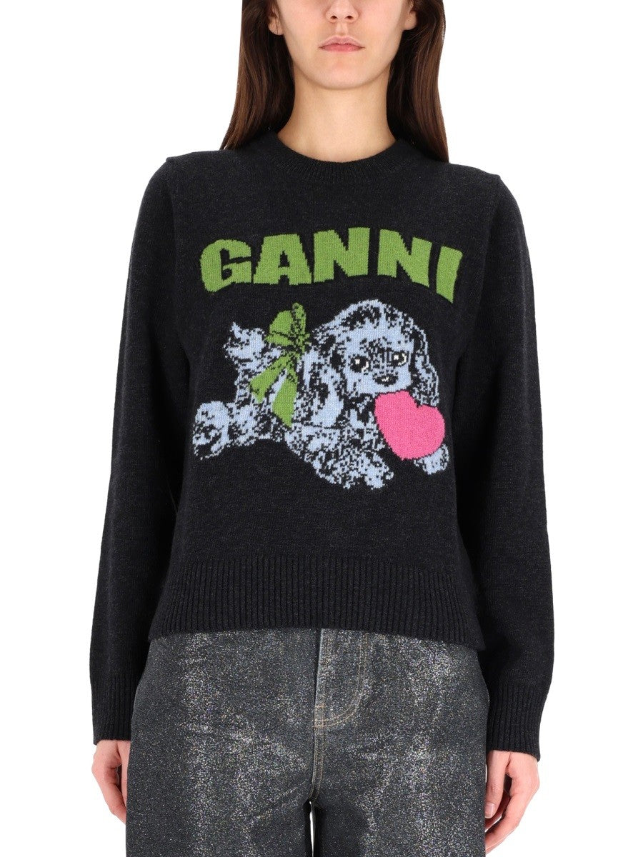 GANNI "PUPPY" SHIRT