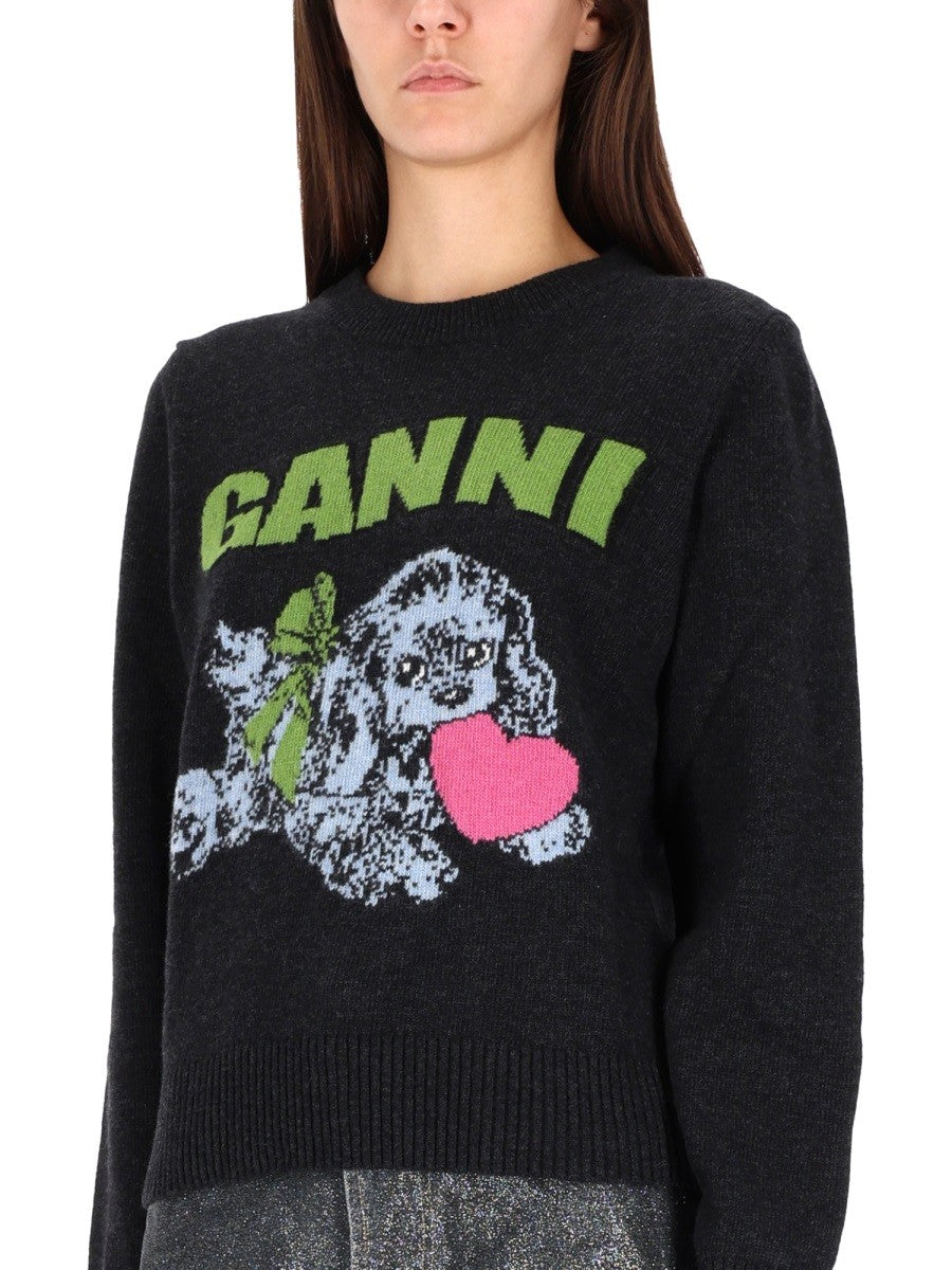 GANNI "PUPPY" SHIRT