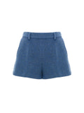 Gucci Blue Avio Mohair Blend Shorts with Side Zip – Siebentaschen