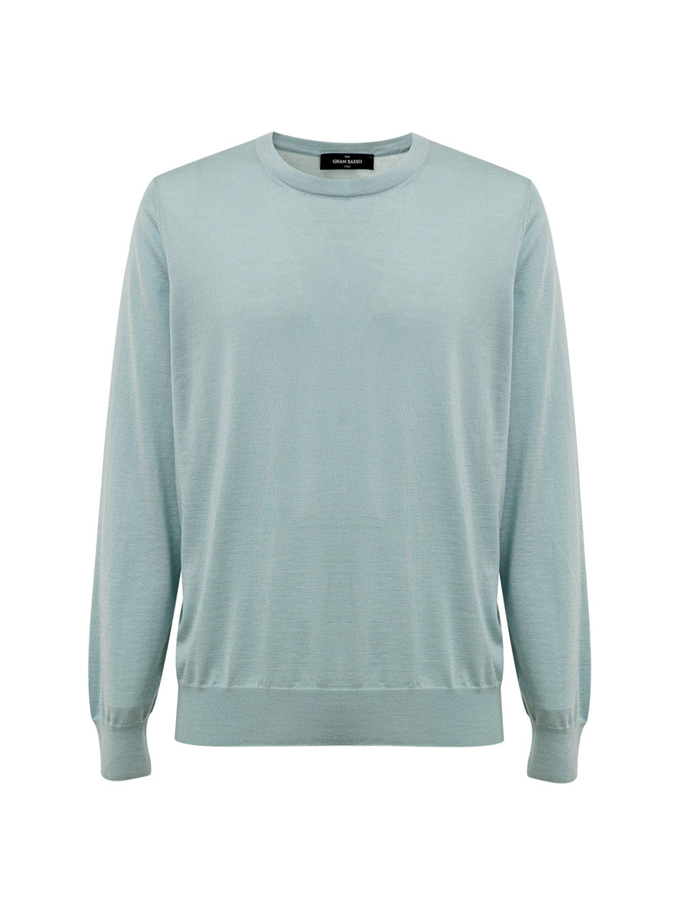 Light Blue Cashmere and Silk Crewneck Sweater Gran Sasso