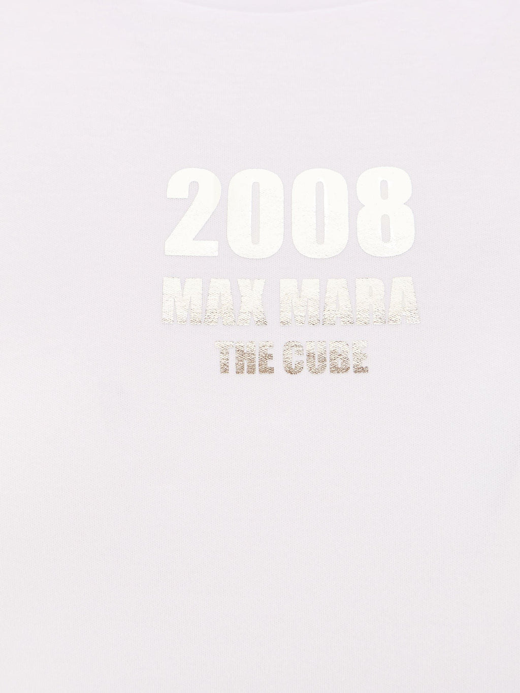 'S MAX MARA Quieto cotton t-shirt with print on the front