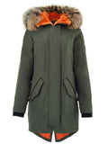Moose Knuckles Long Padded Jacket in Green
