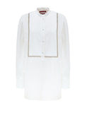 Gucci White Cotton Poplin Blouse with Crystal Embellishments – Siebentaschen