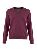 Tom Ford Purple Silk V-Neck Sweater – Glossy Finish, Women – Siebentaschen
