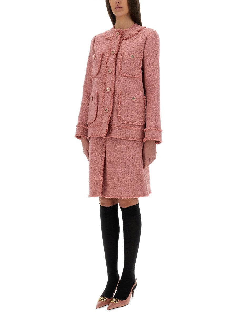 Dolce & Gabbana "RACHEL" TWEED MIDI SKIRT