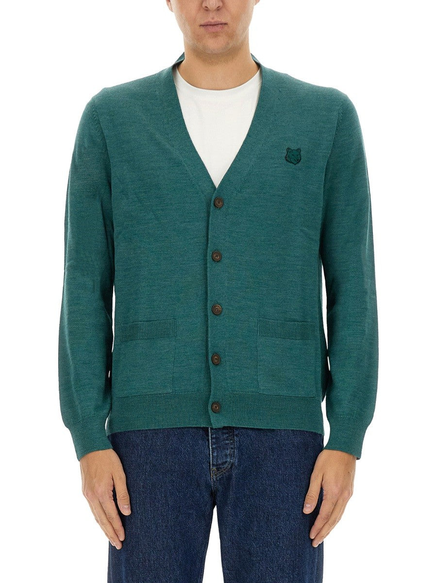 Maison Kitsune "REGULAR BOLD FOX HEAD PATCH" CARDIGAN