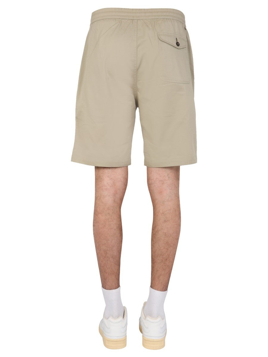 UNIVERSAL WORKS REGULAR FIT BERMUDA SHORTS