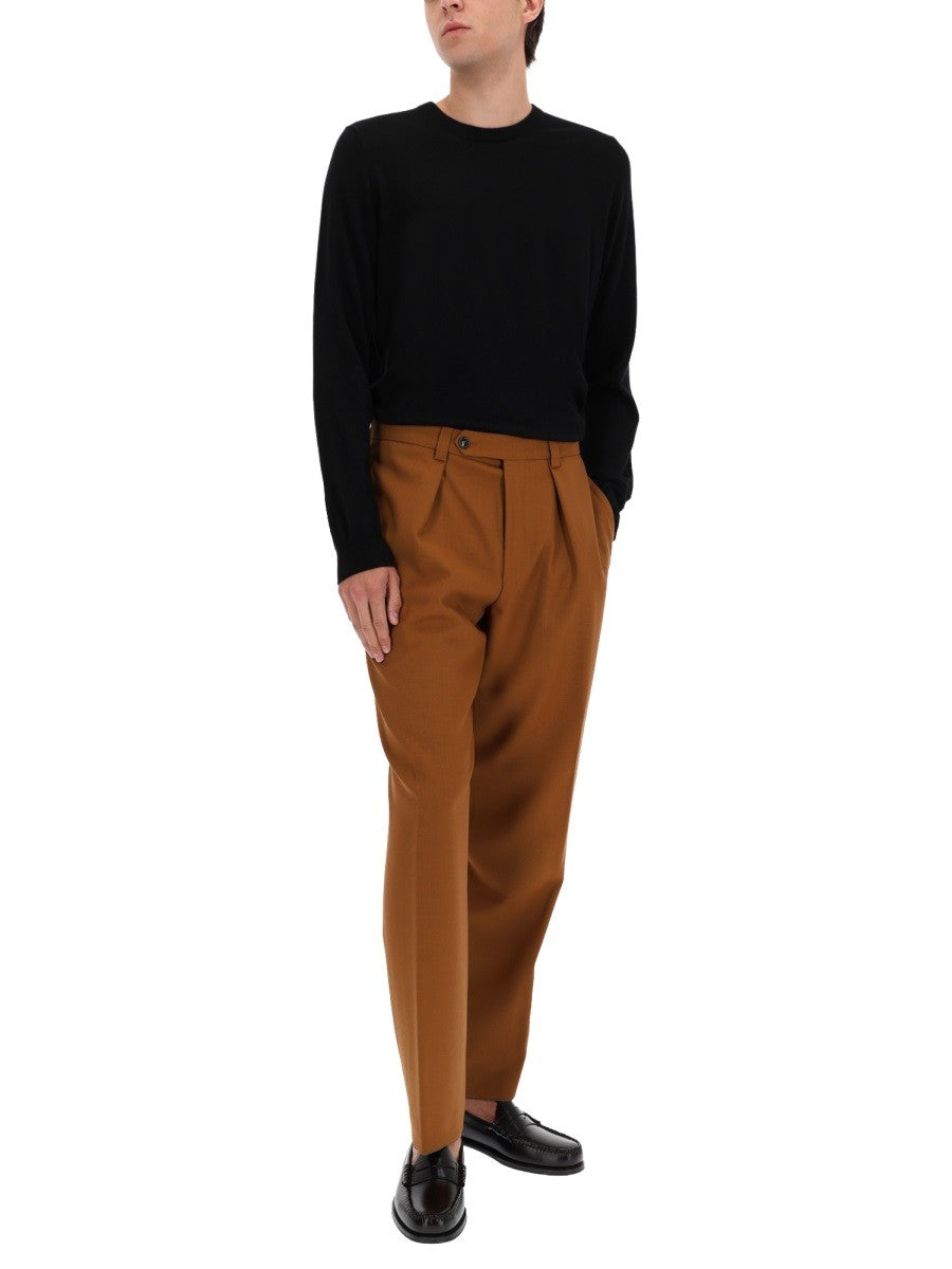 BOSS CAMEL REGULAR FIT PANTS