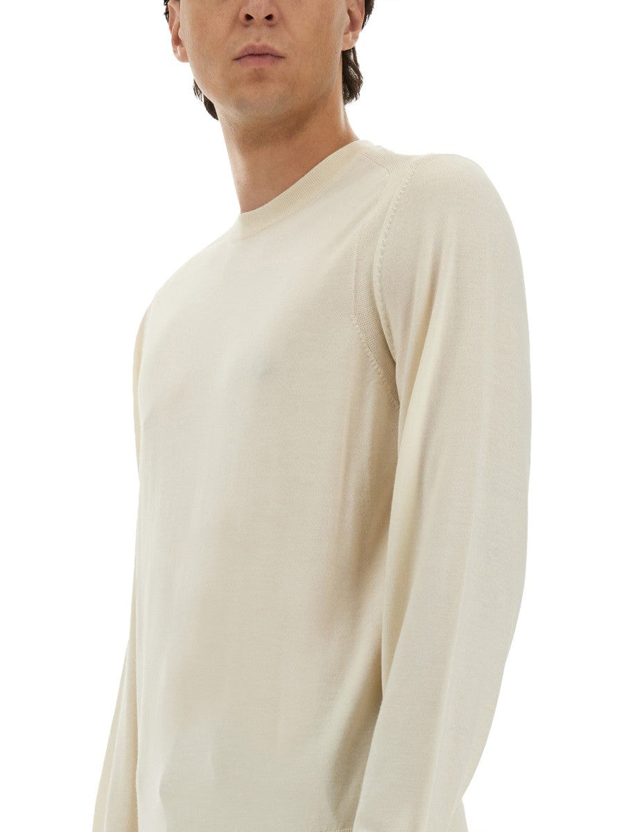 BOSS CAMEL REGULAR FIT WOOL SWEATER