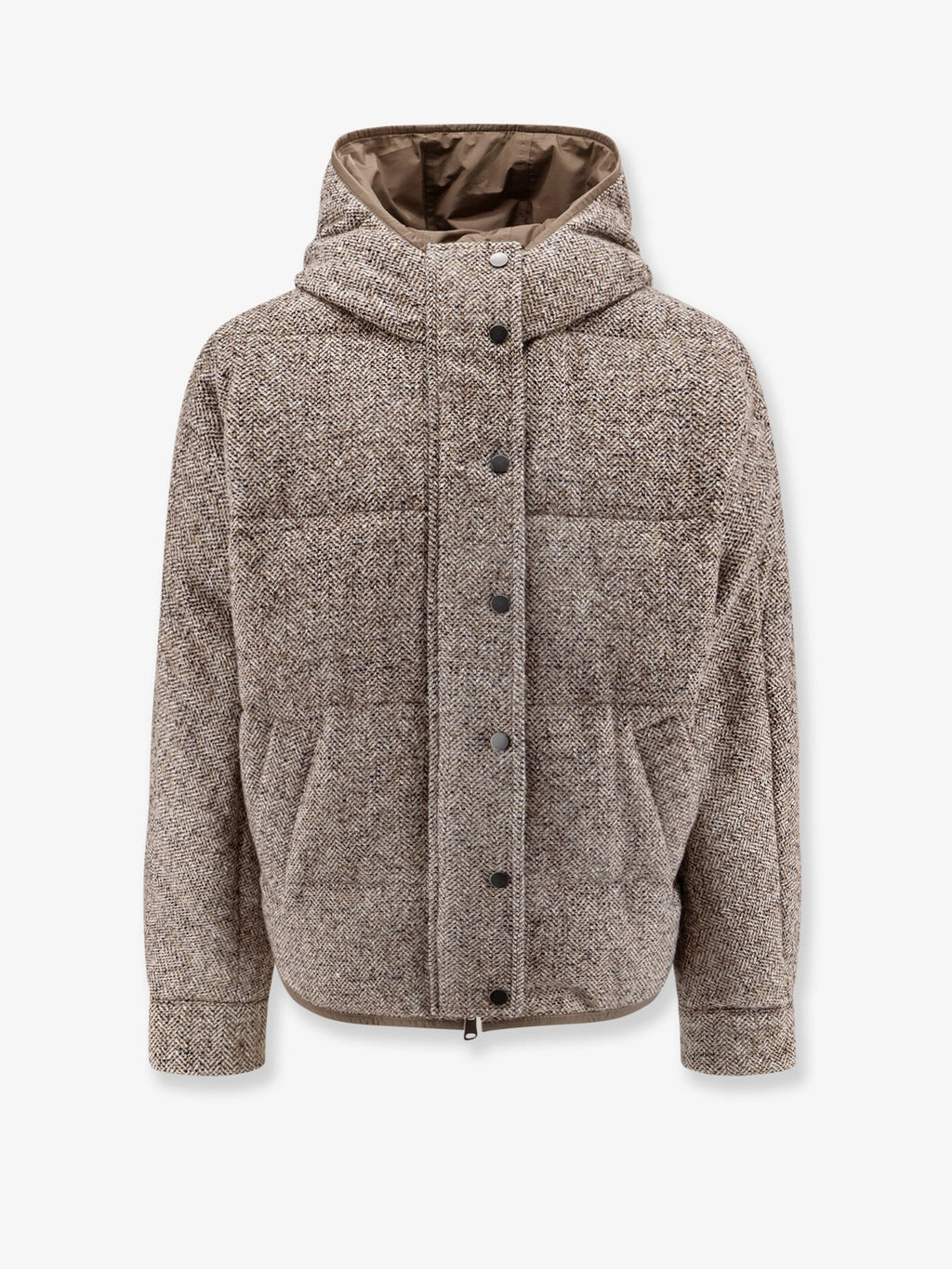 Brunello Cucinelli Reversible wool and silk down jacket