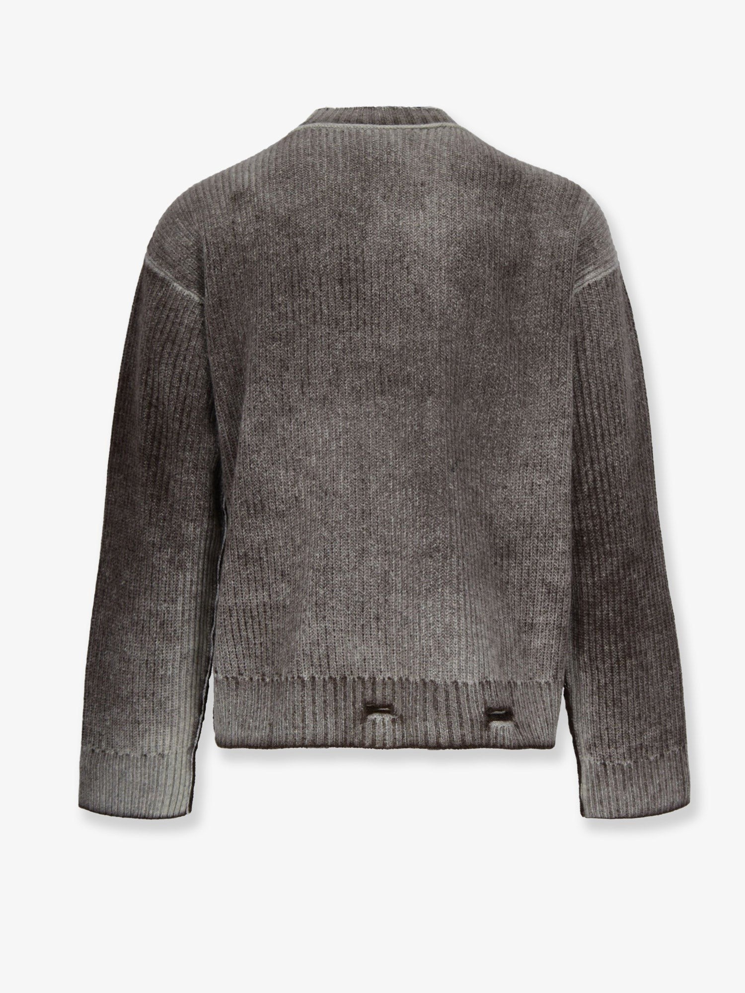 Represent Reversible wool sweater with destroyed effect