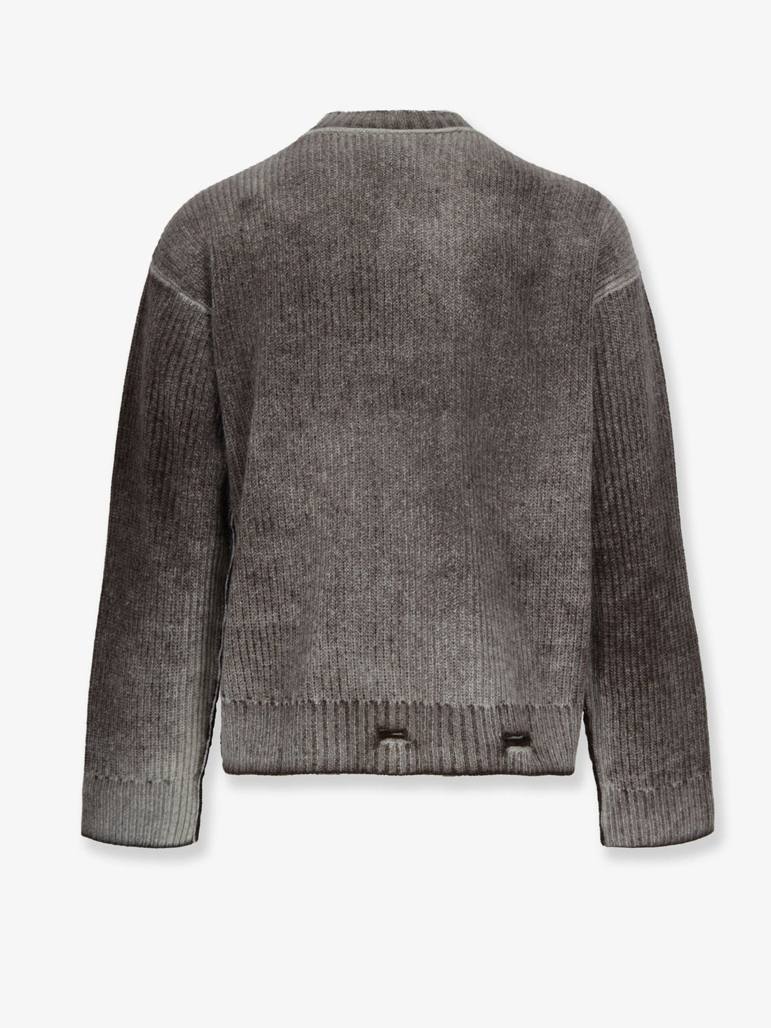 Represent Reversible wool sweater with destroyed effect