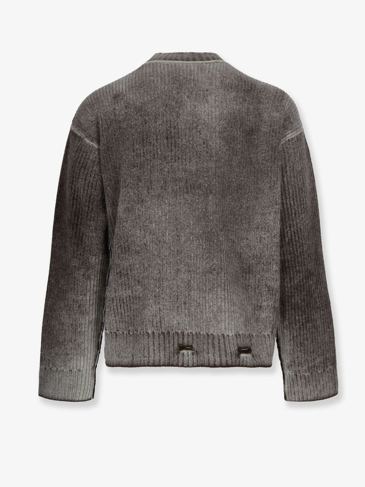 Represent Reversible wool sweater with destroyed effect