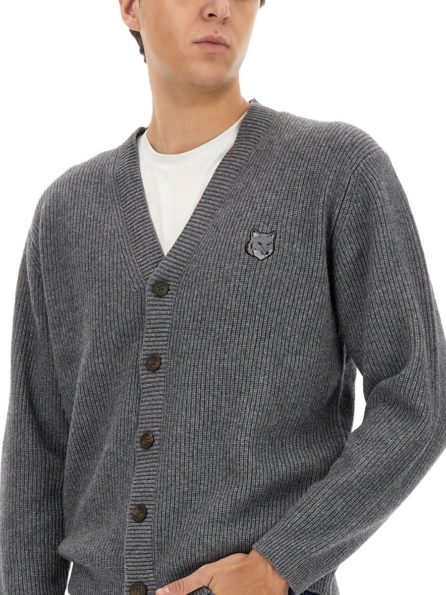 Maison Kitsune RIBBED CARDIGAN