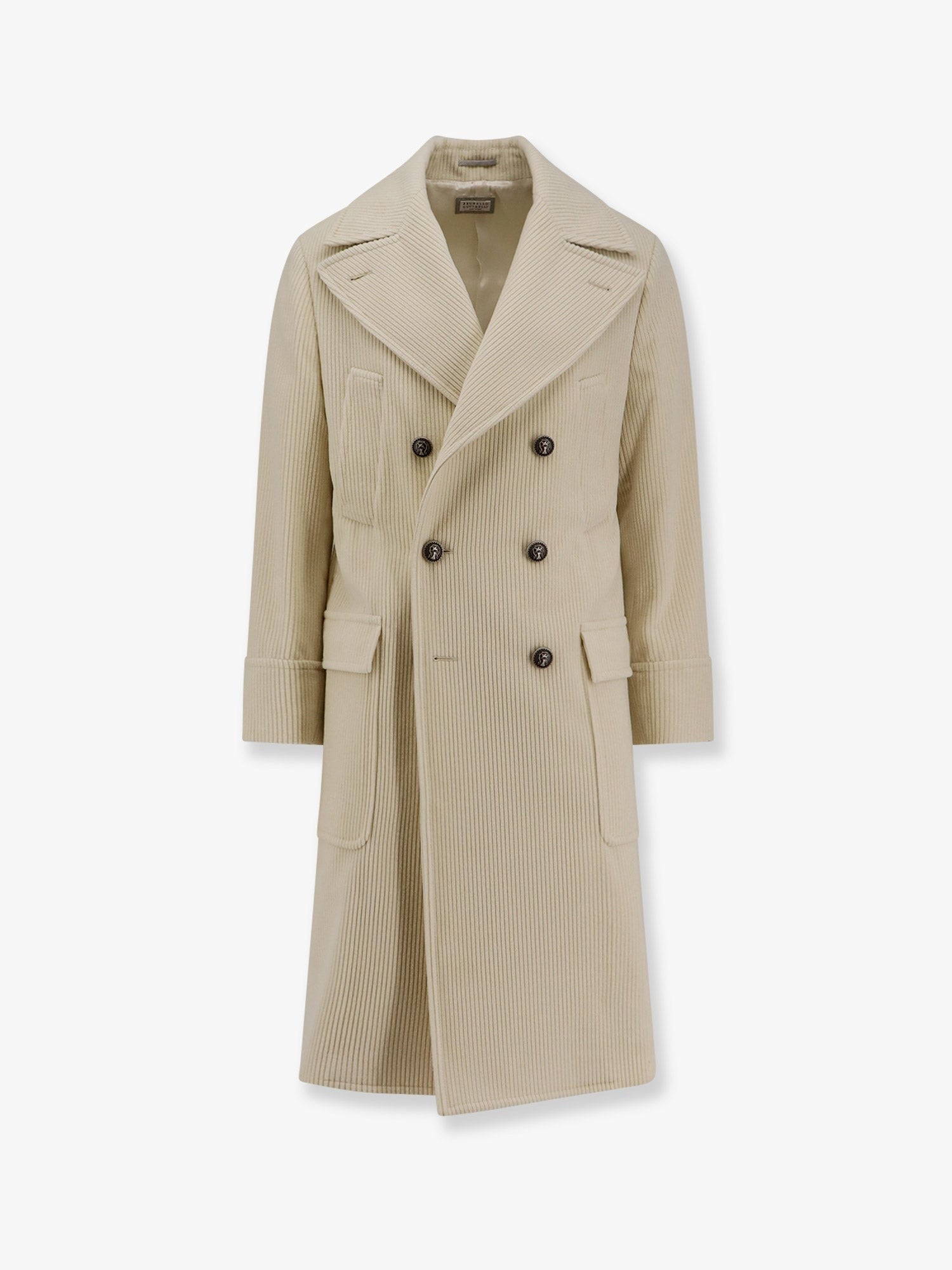 Brunello Cucinelli Ribbed cashmere coat