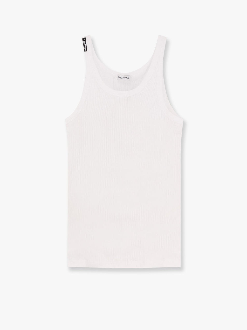 Dolce & Gabbana Ribbed cotton tank top