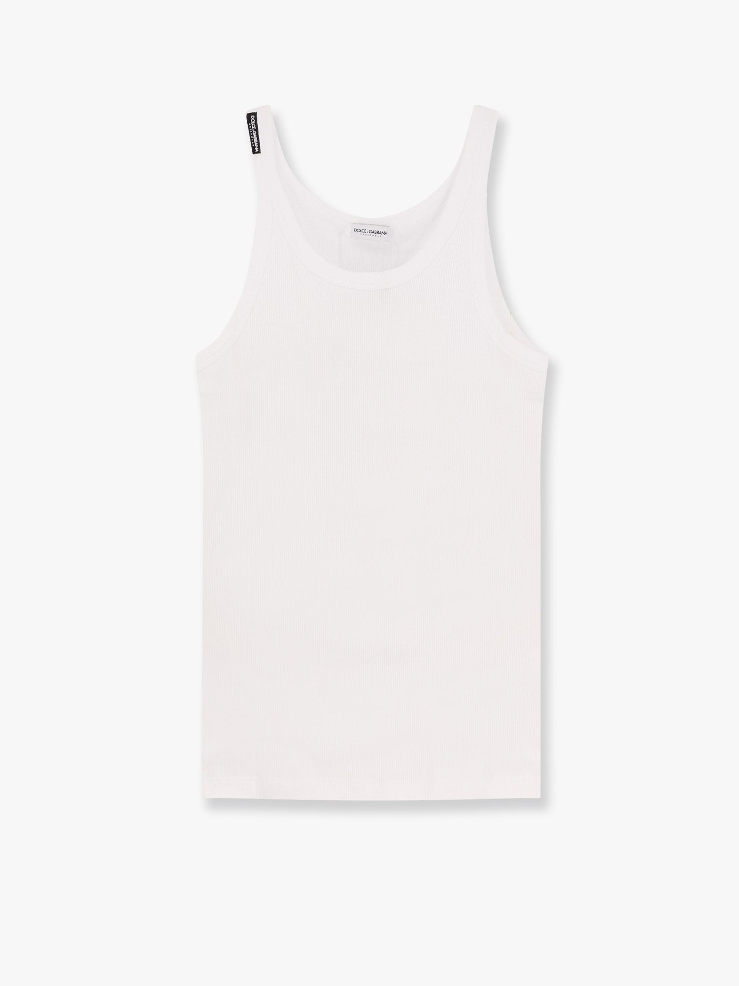 Dolce & Gabbana Ribbed cotton tank top