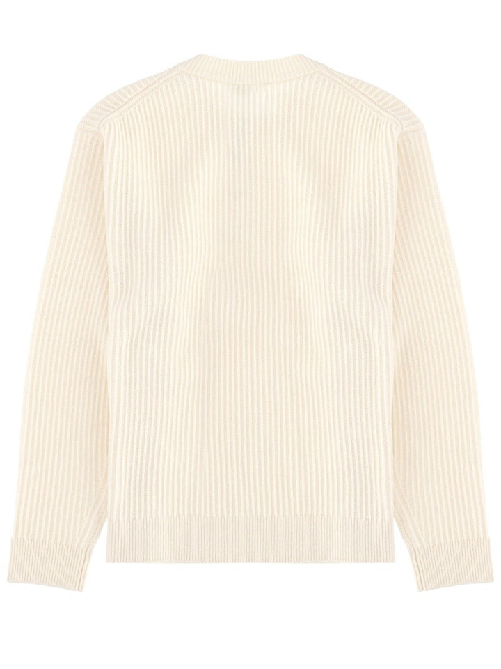 Maison Kitsune RIBBED KNIT WITH FOX PATCH