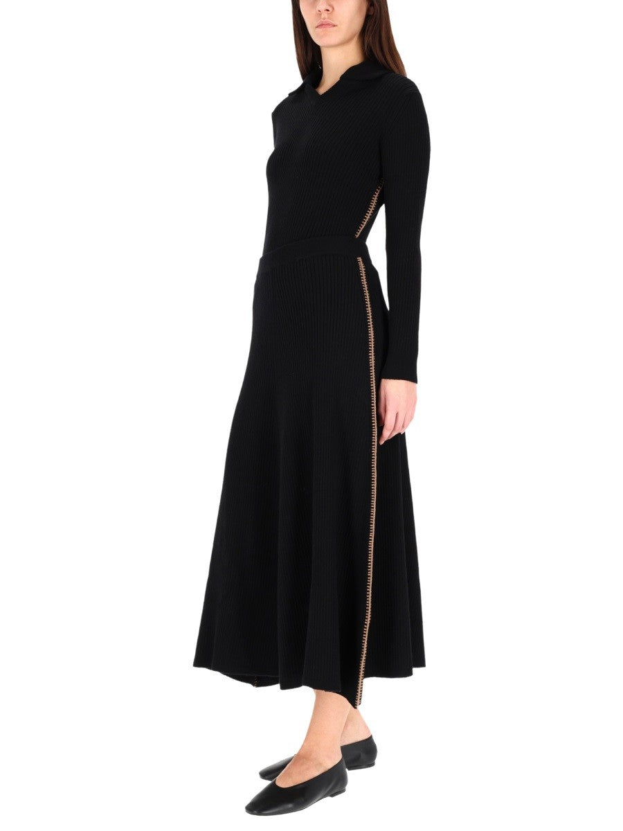 PAUL SMITH RIBBED SKIRT.