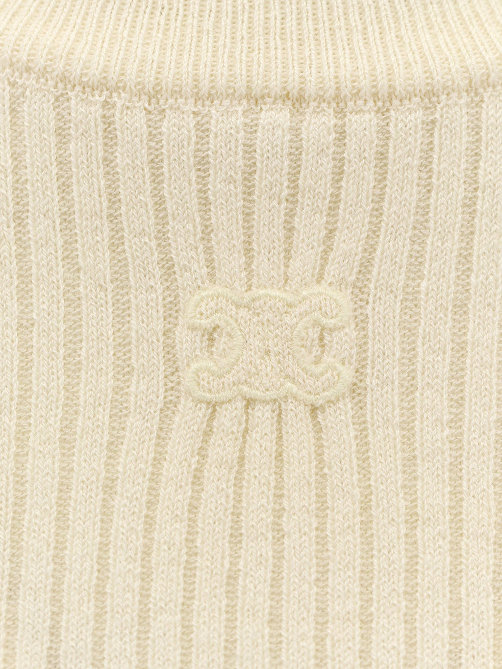 Celine Ribbed stretch wool turtleneck sweater