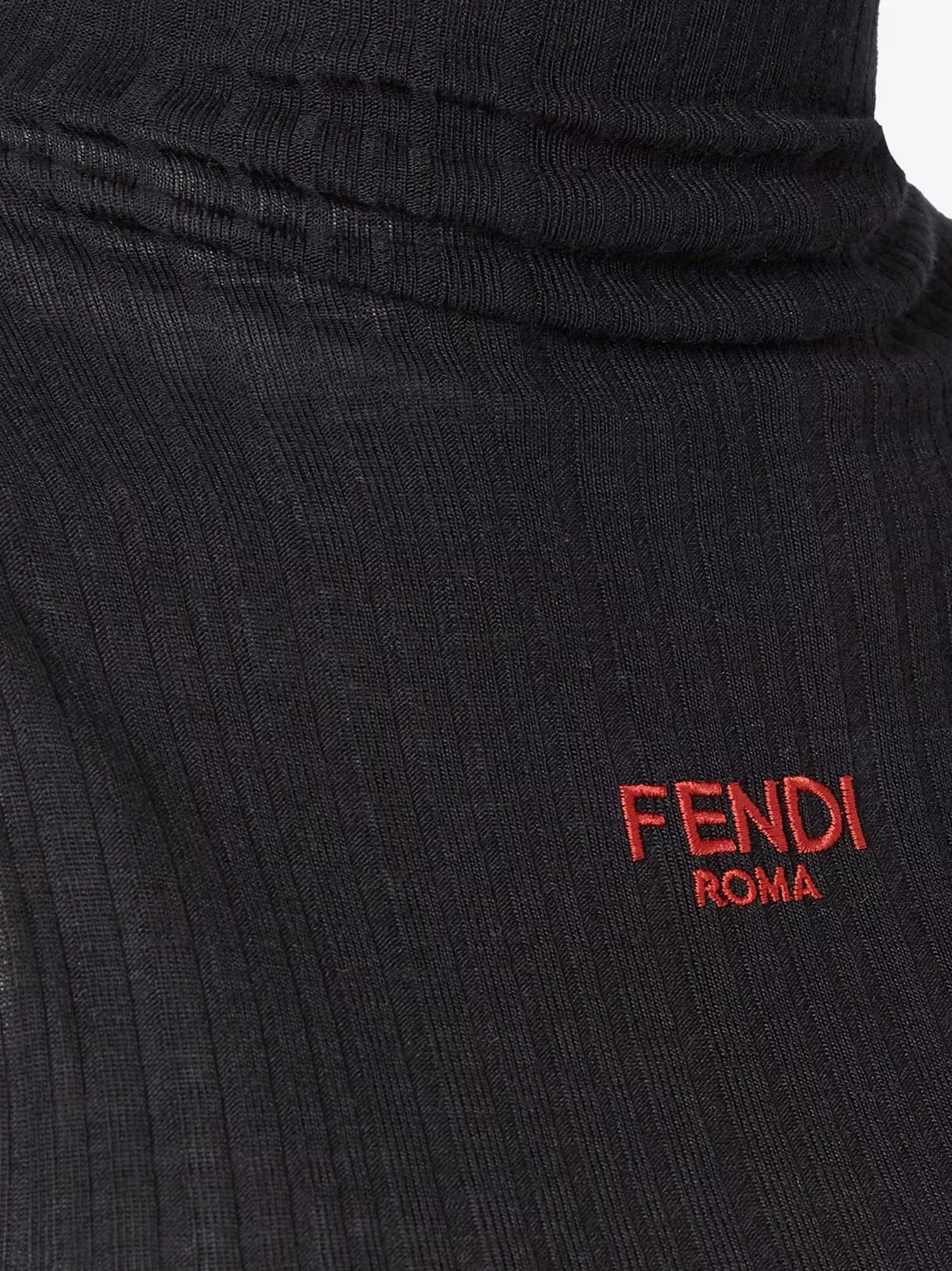 Fendi Ribbed virgin wool top