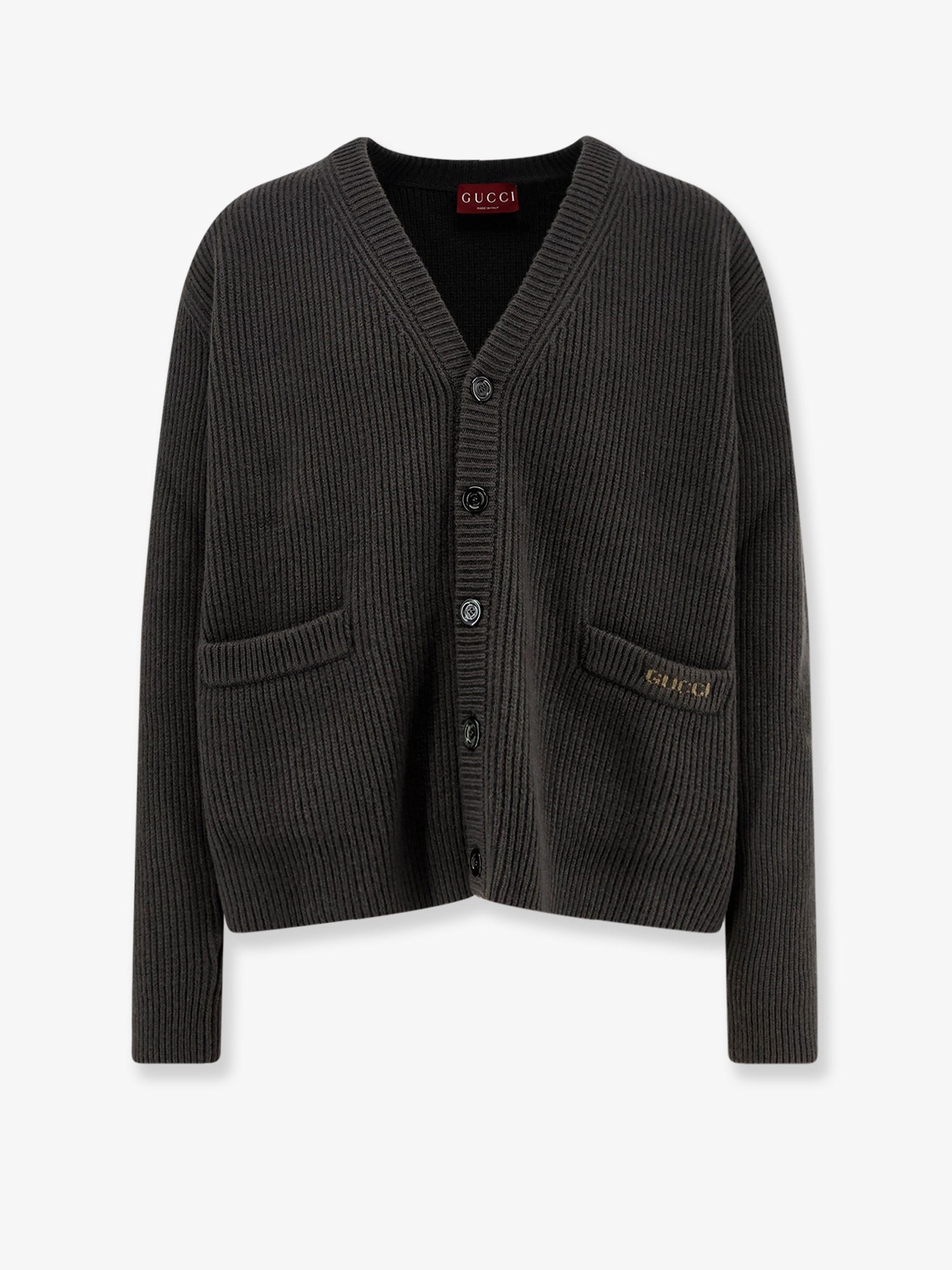 Gucci Ribbed wool and cashmere cardigan