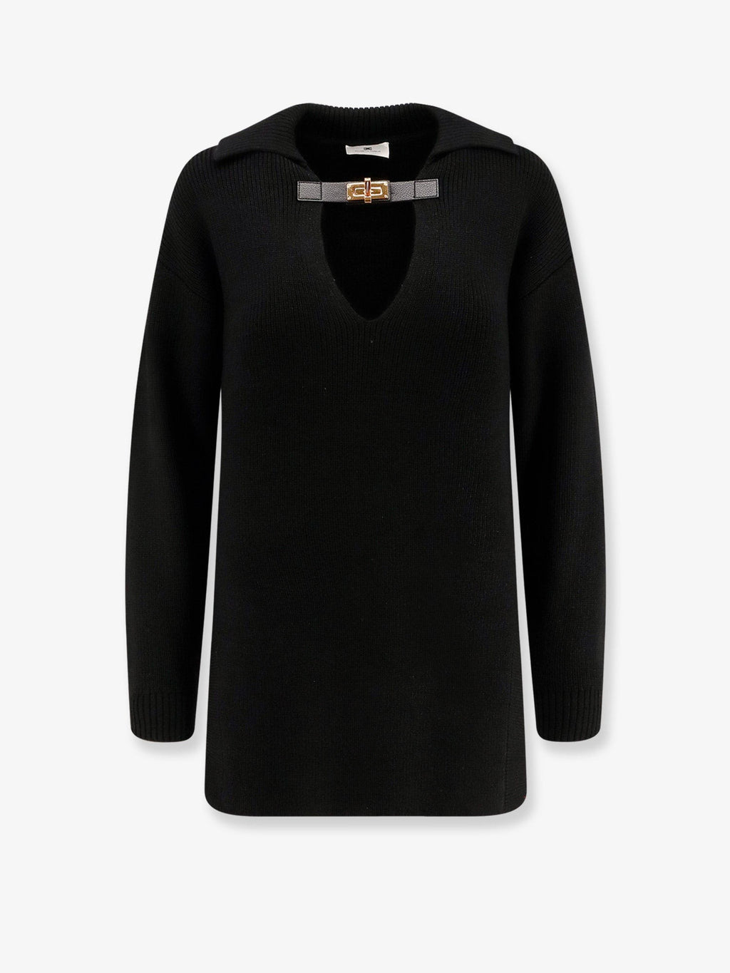 Elisabetta Franchi Ribbed wool blend sweater