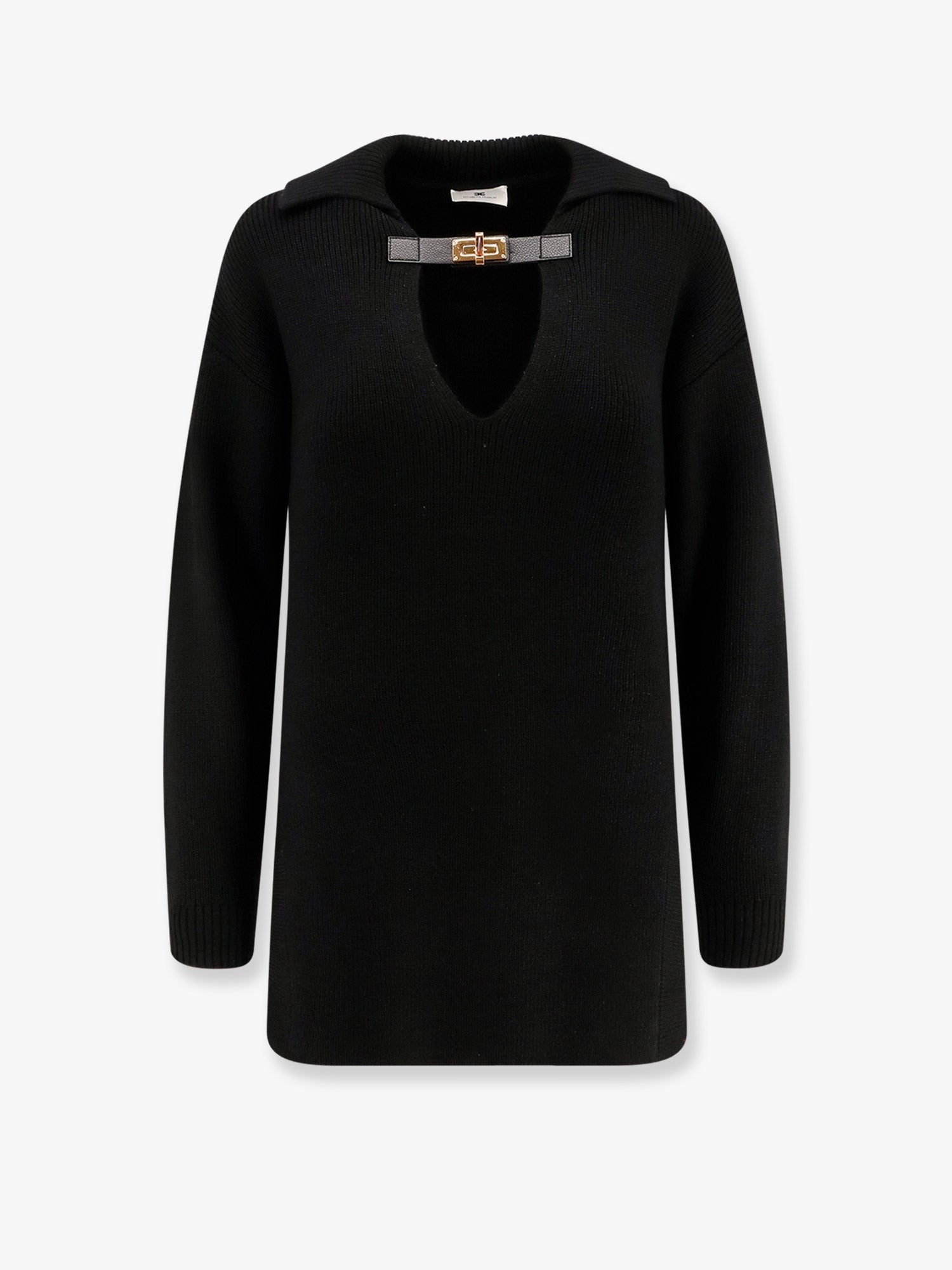 Elisabetta Franchi Ribbed wool blend sweater