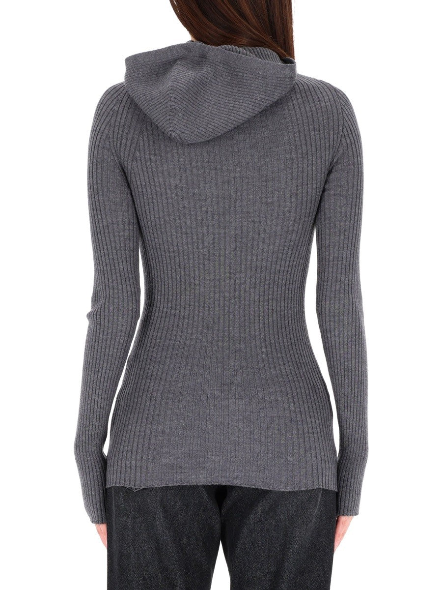 JEAN PAUL GAULTIER RIBBED WOOL SWEATER