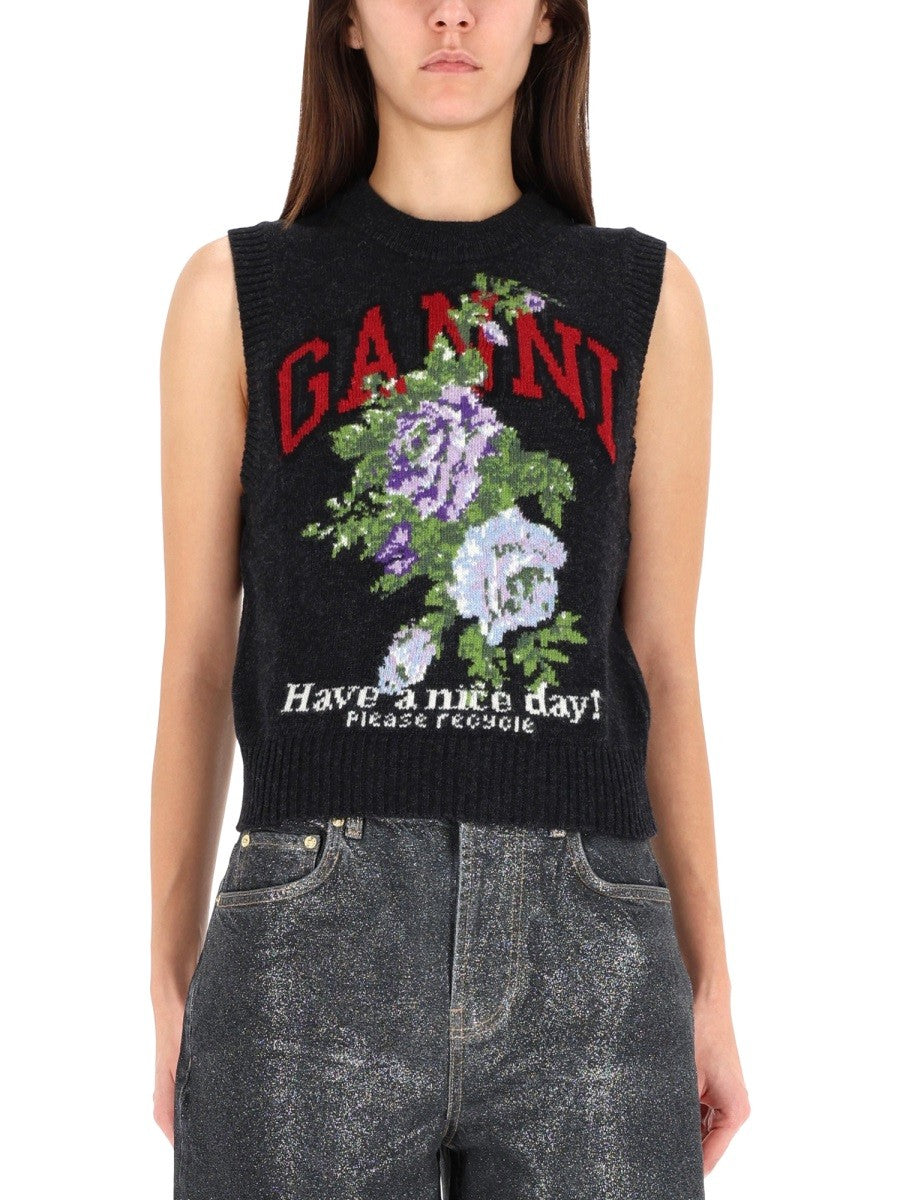 GANNI "ROSE" VEST