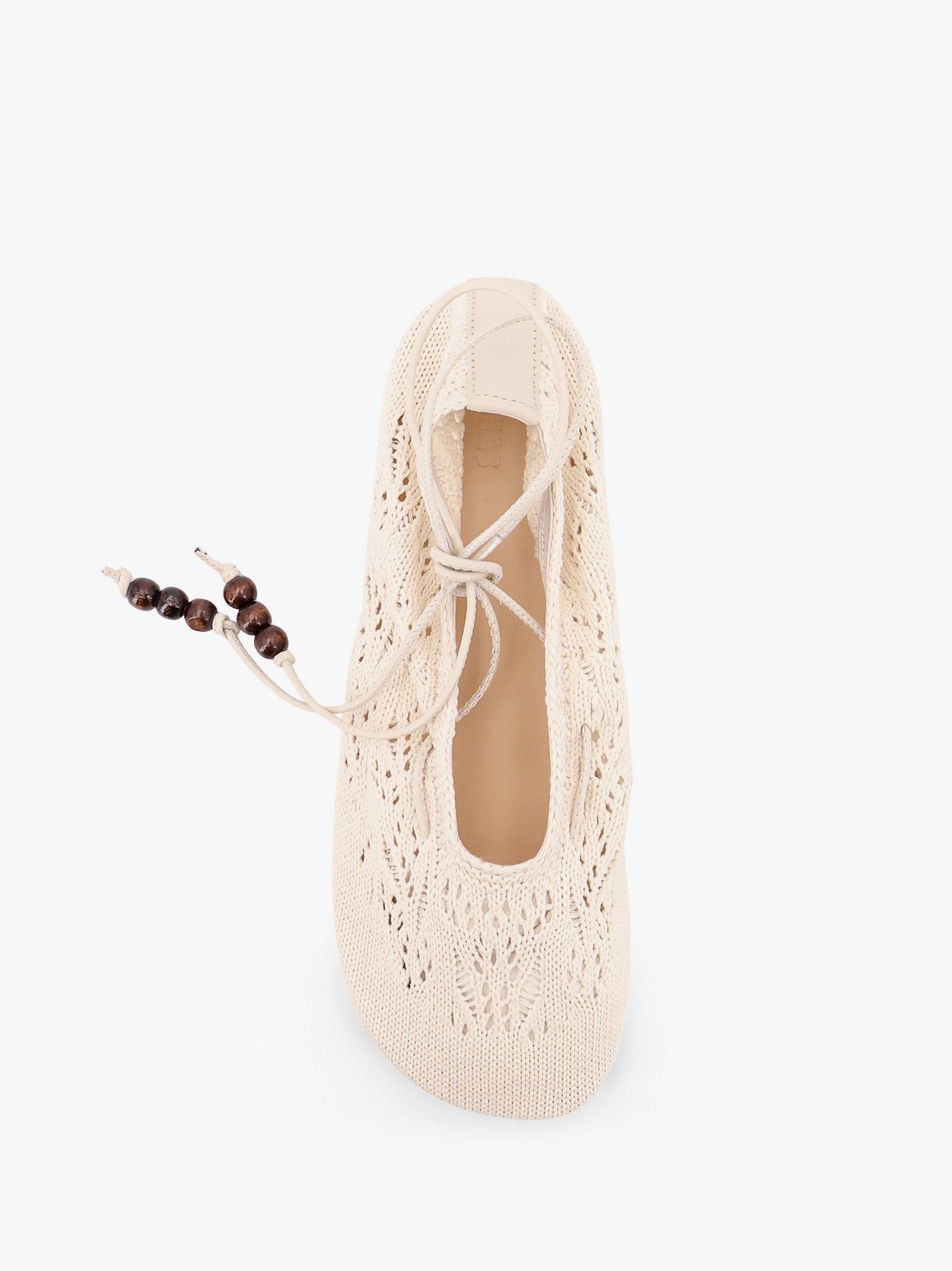 ALOHAS Rosemary crochet ballerinas with ankle ties