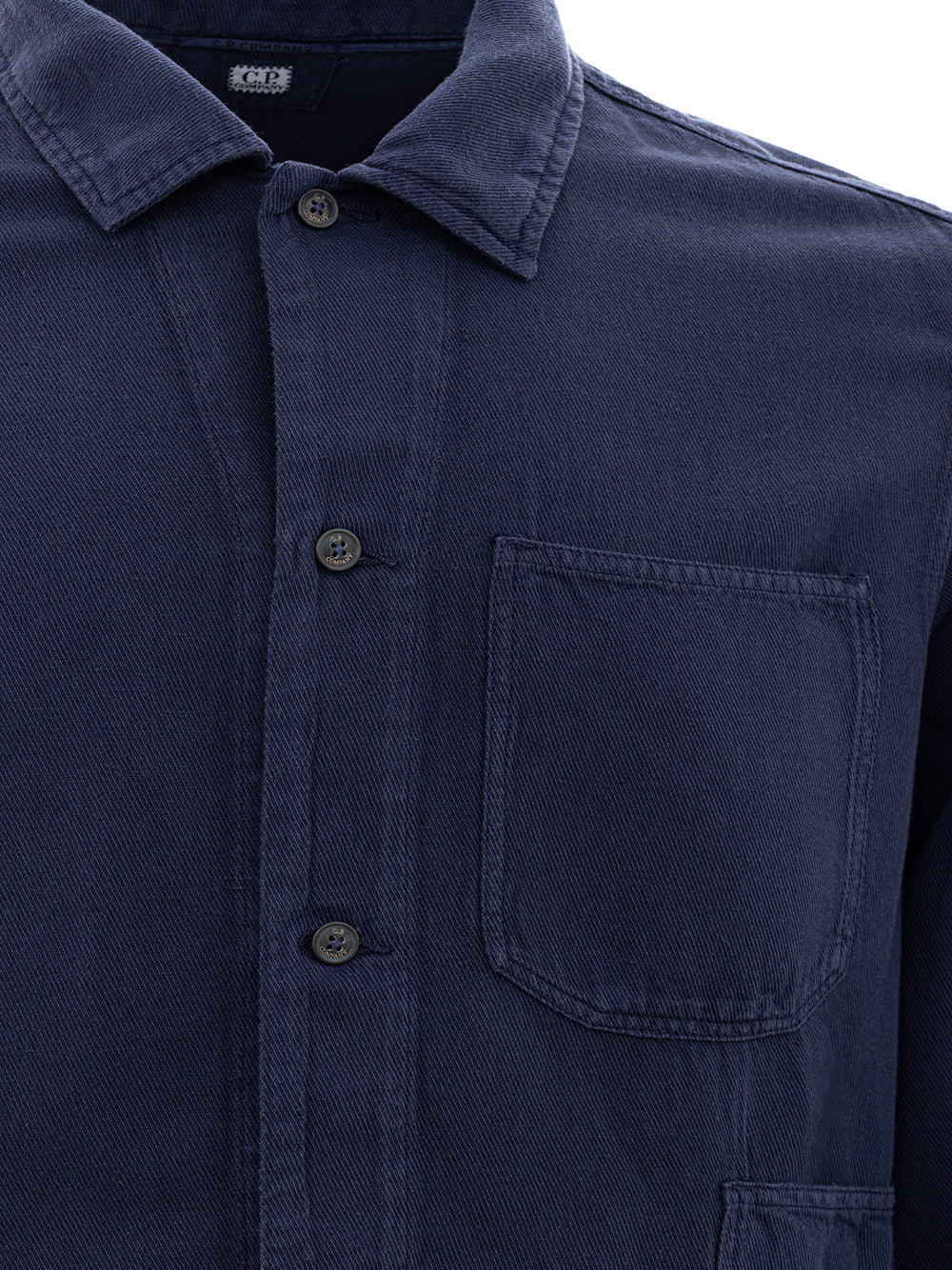 C.P. Company Linen Blend Shirt with Pockets