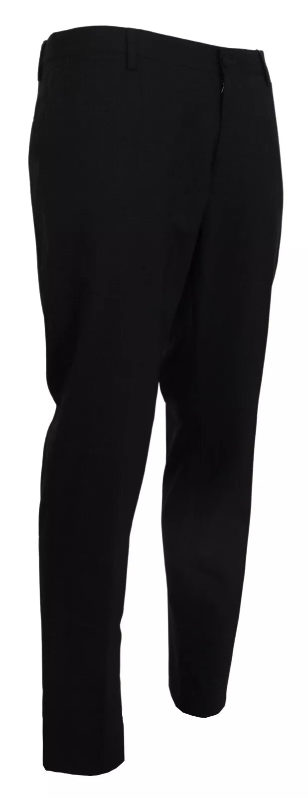 Dolce & Gabbana Gray Wool Stretch Formal Slim Fit Pants