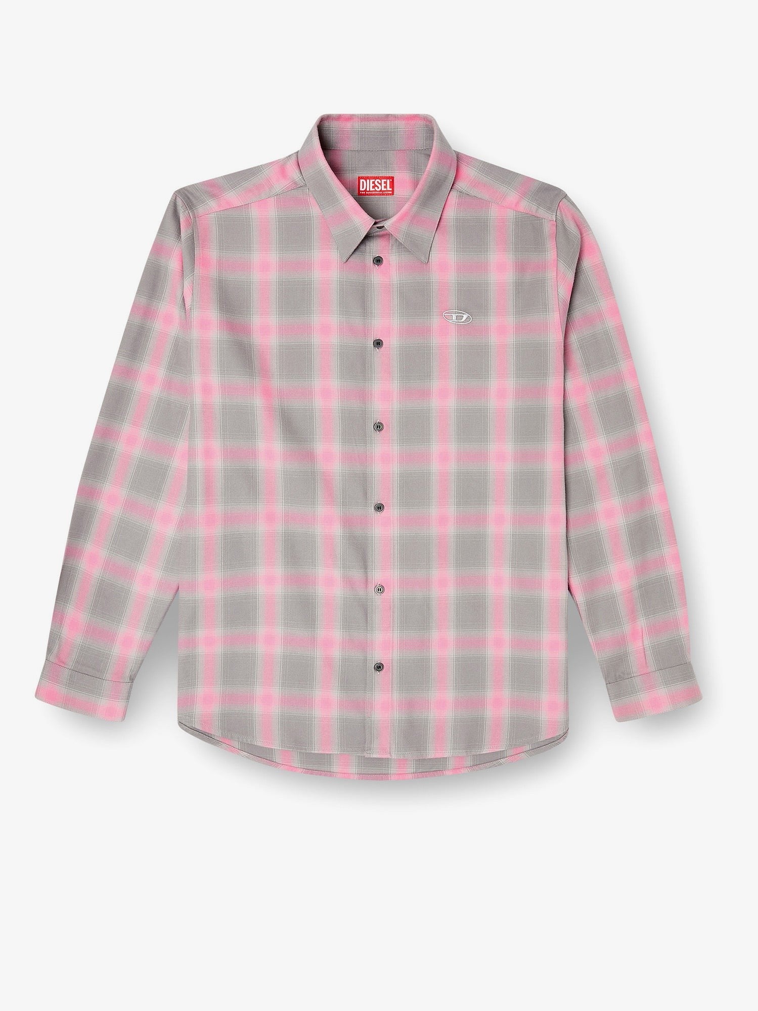 Diesel S-Simply Check cotton blend shirt