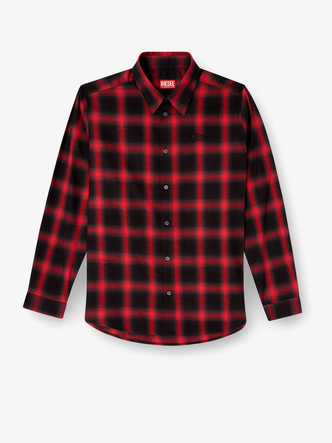Diesel S-Simply Check cotton blend shirt