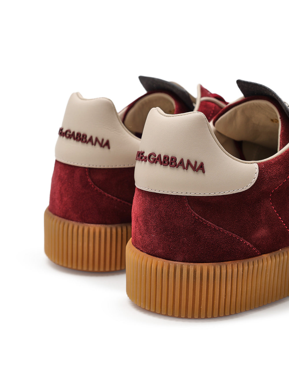 Dolce & Gabbana 'Prince' Low-Top White Leather Sneakers