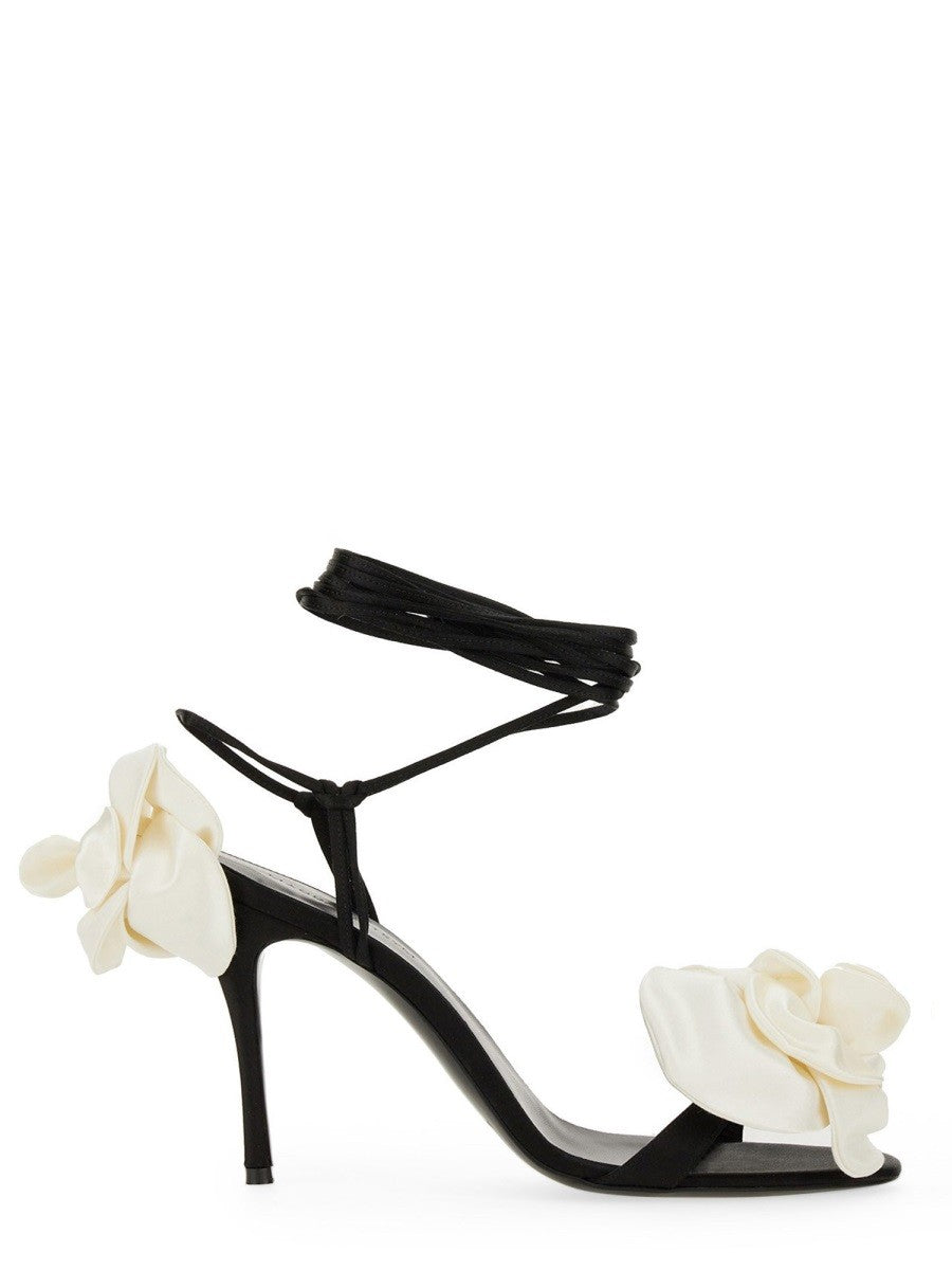 MAGDA BUTRYM SANDAL WITH TWO FLOWERS