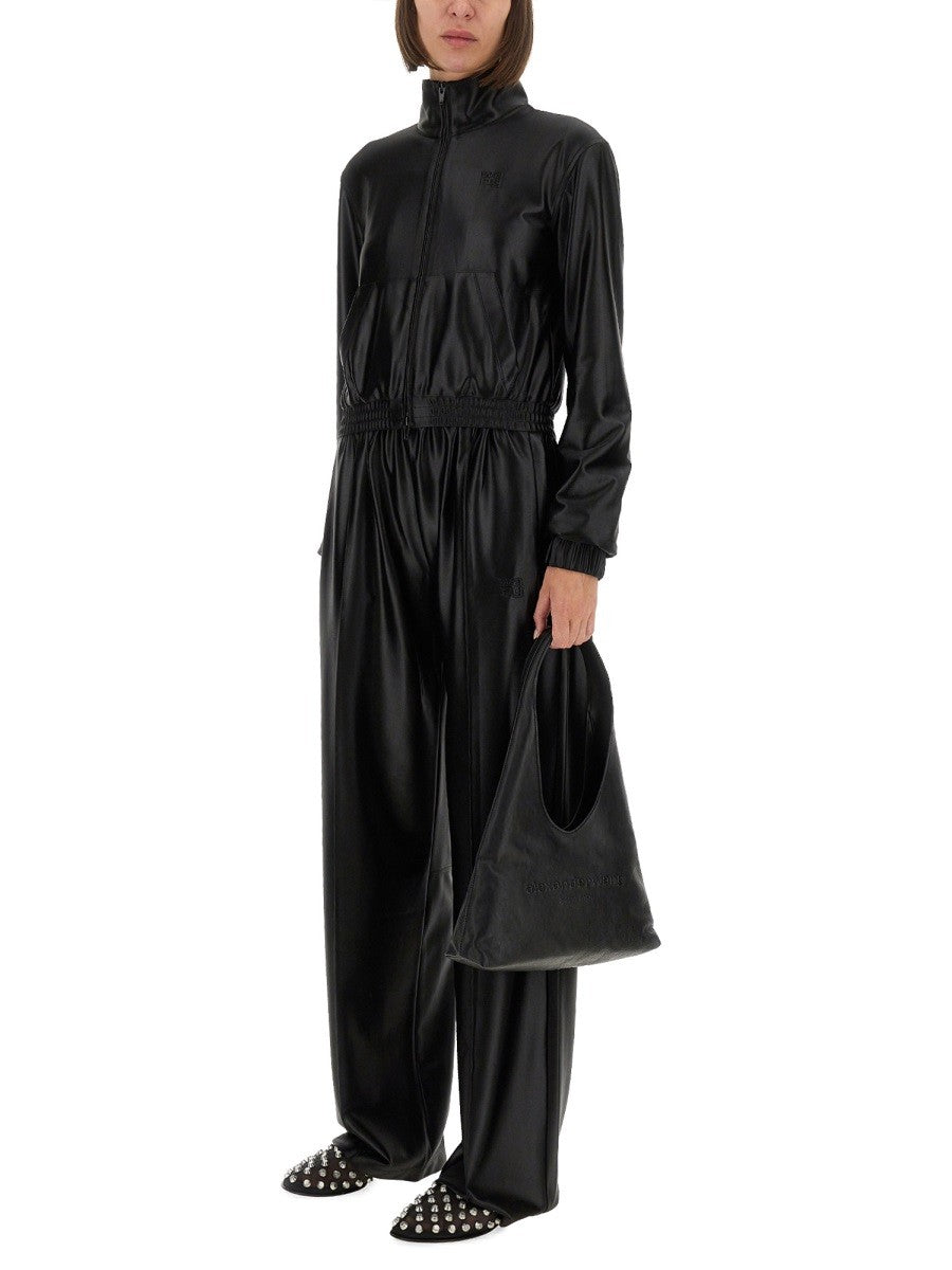 Alexander Wang SATIN FAILLE SWEATSHIRT