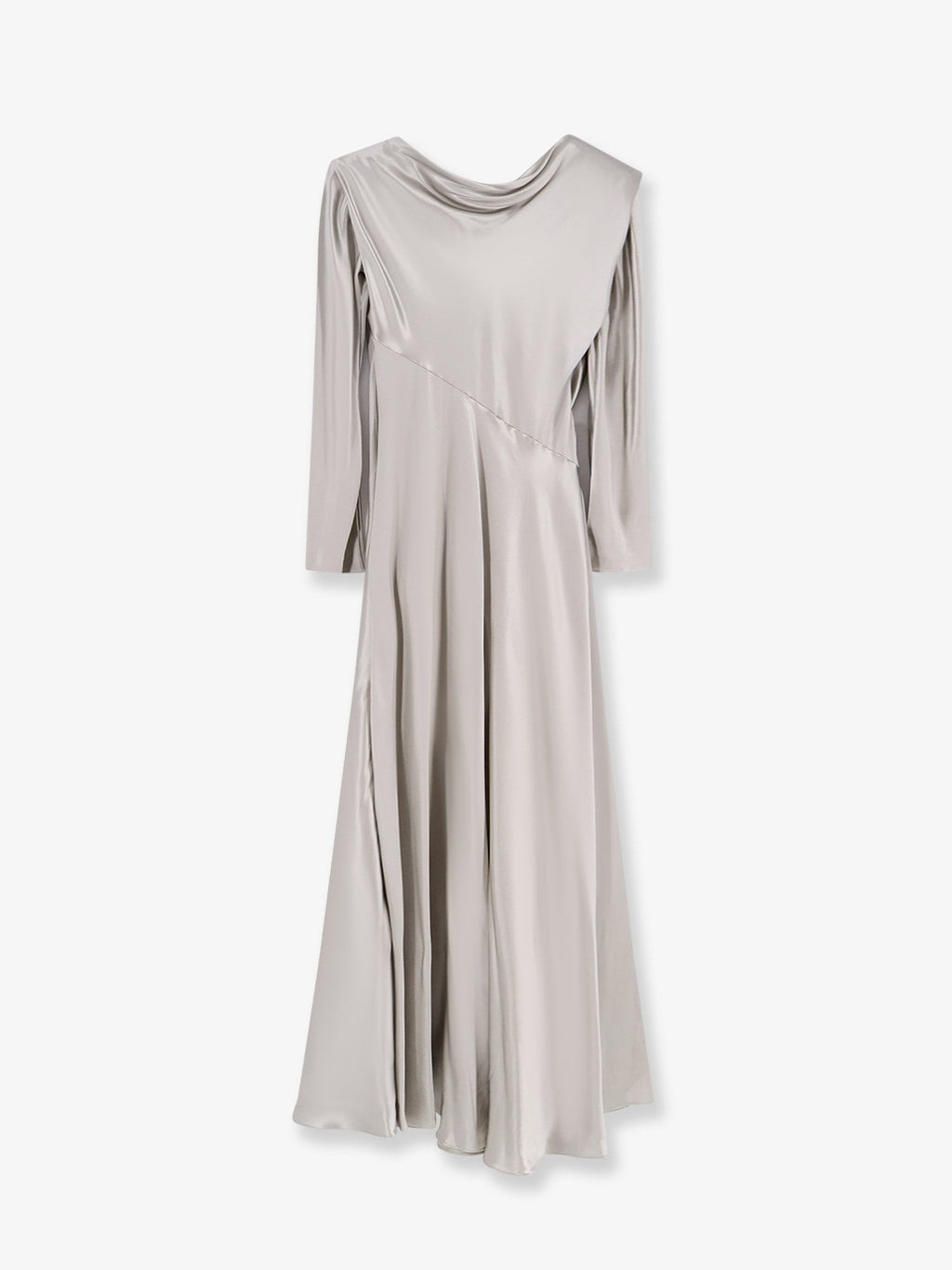 alberta ferretti Satin long dress