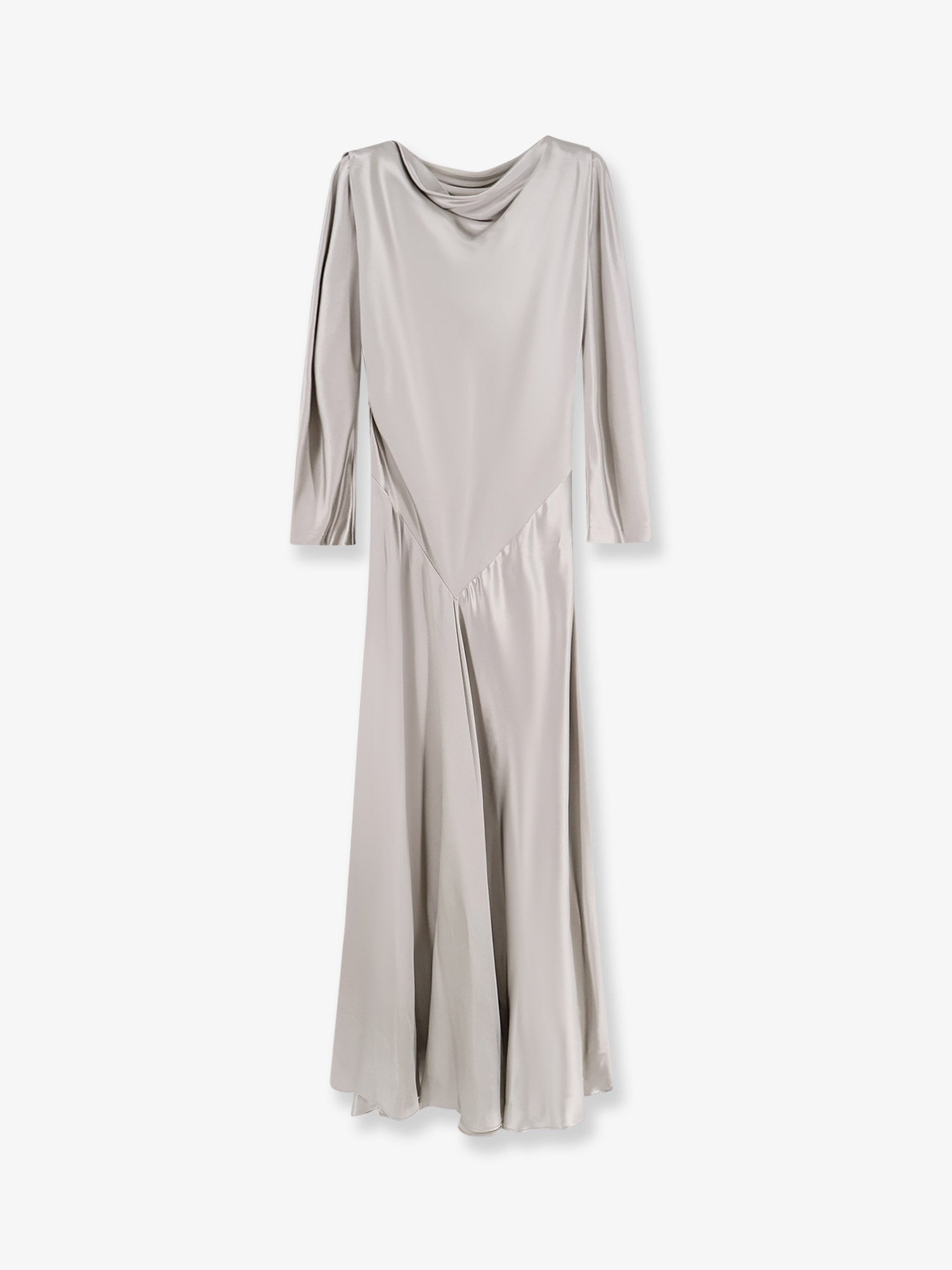 alberta ferretti Satin long dress